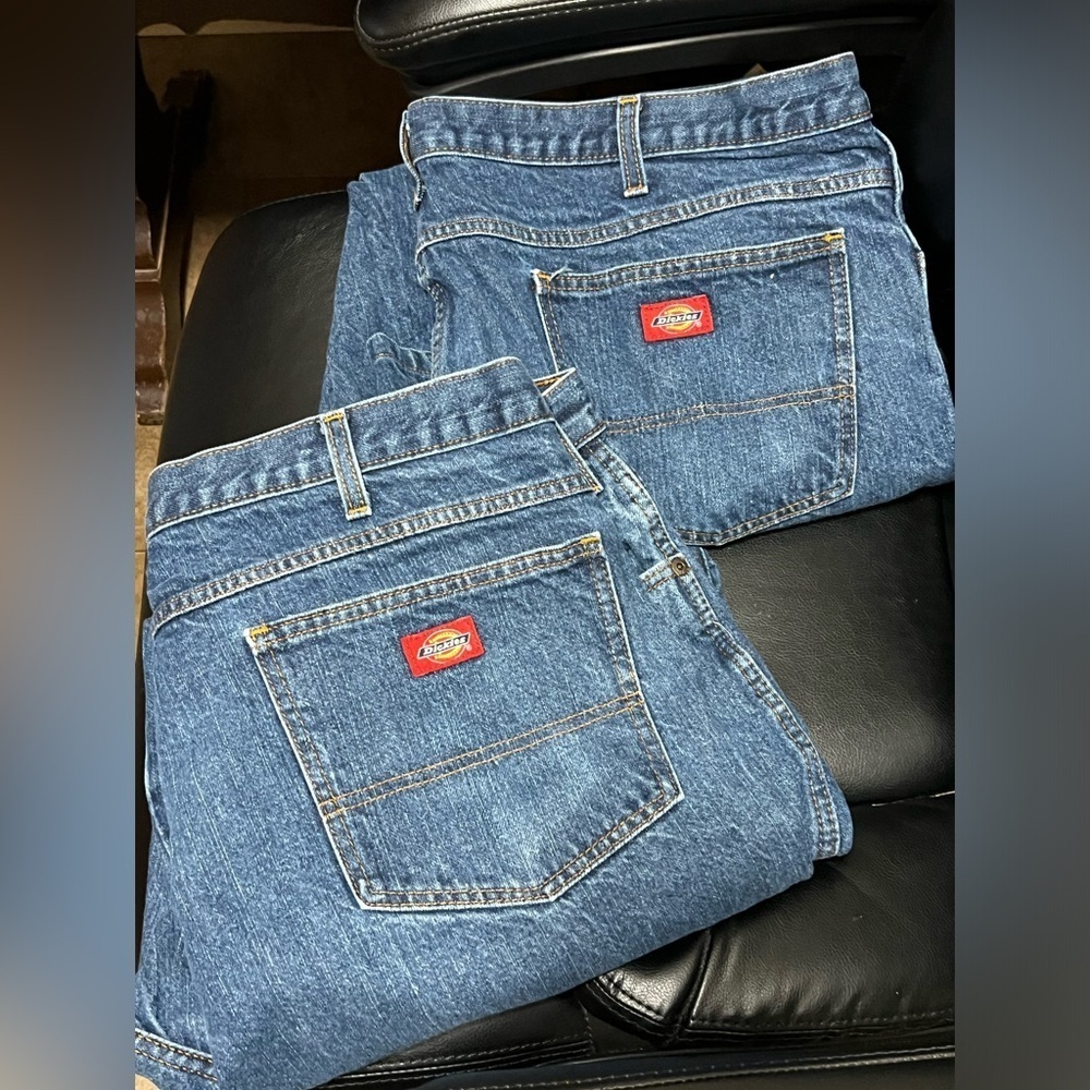 44X24 2 Pair Men’s Dickies Blue Jeans
